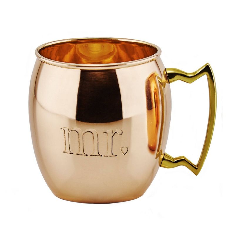 Old Dutch 16oz 2pk Copper Mr and Mrs Moscow Mule Mugs