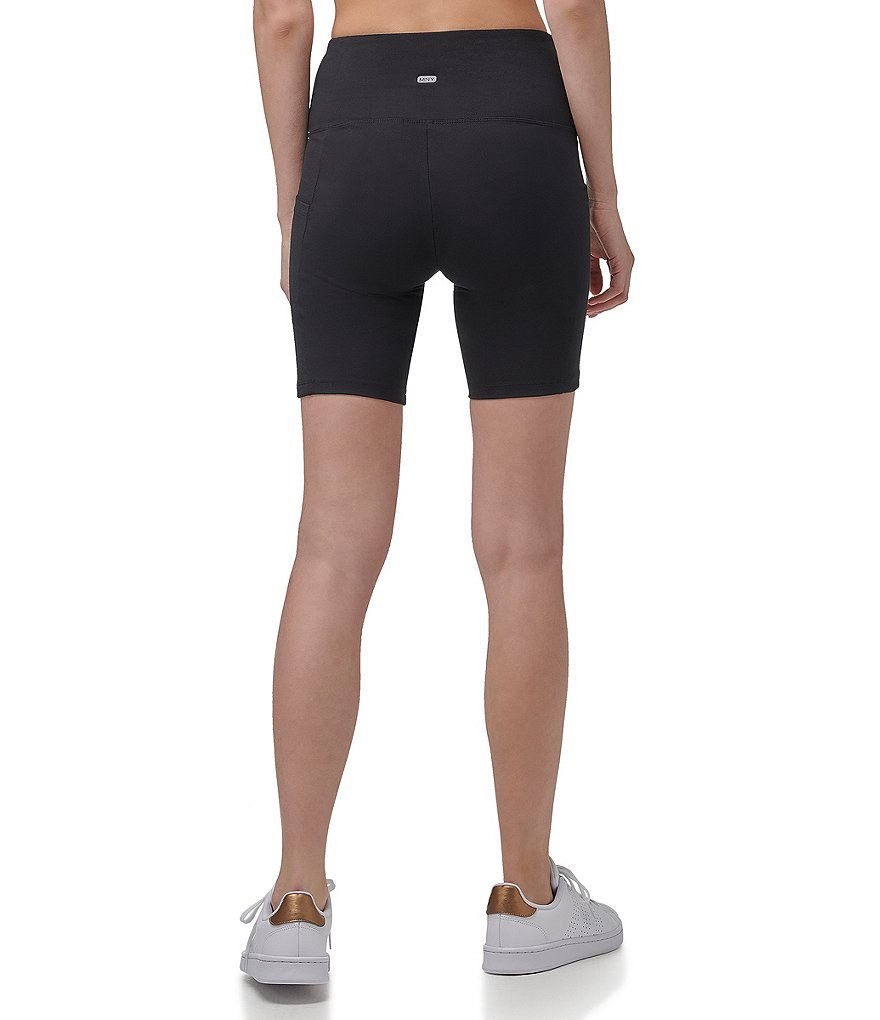 Marc New York Side Pocket High Rise Jersey Knit Biker Shorts