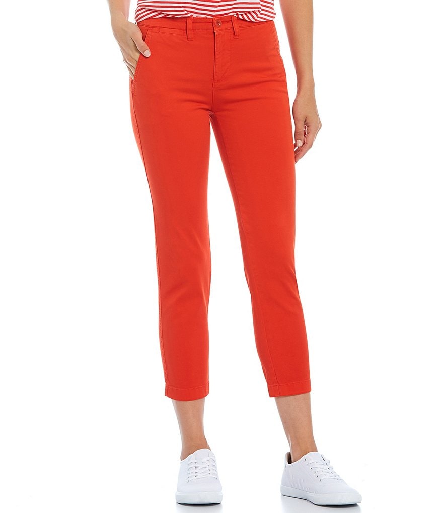 Ruby Rd. Petite Size Double Face Stretch Embellished Hem Capri Pants
