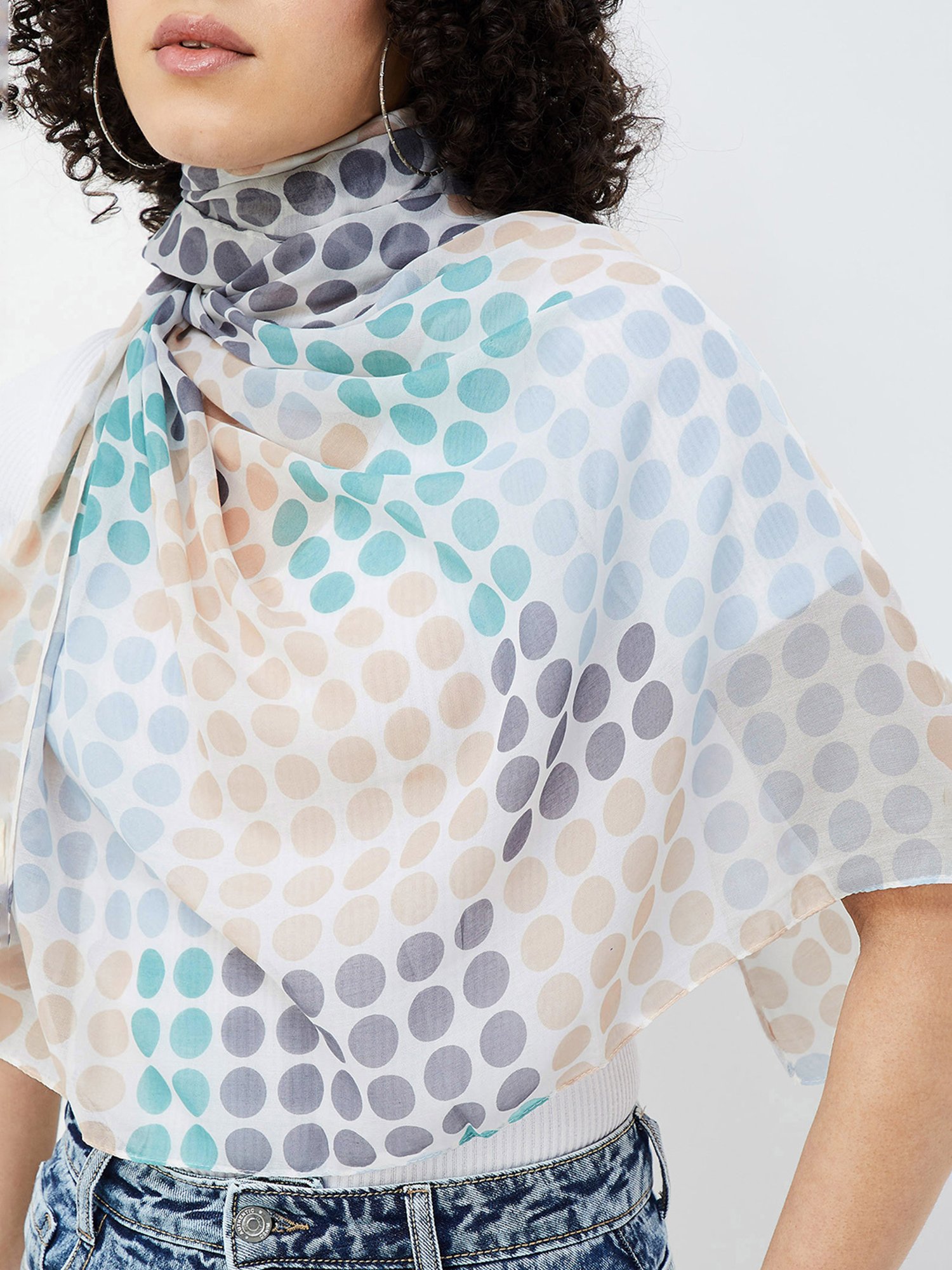 Ginger by Lifestyle Multicolor Printed Stole