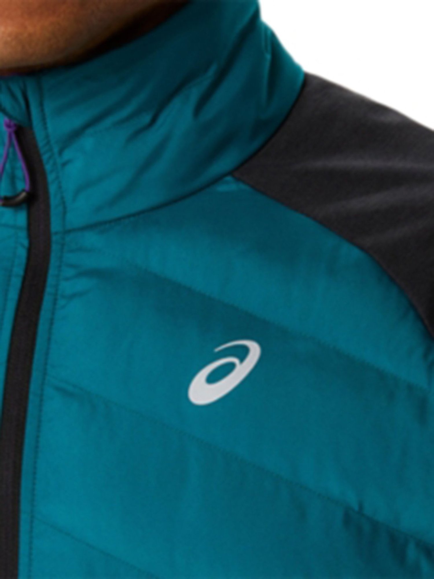 Asics Teal & Black Full Sleeves Jacket
