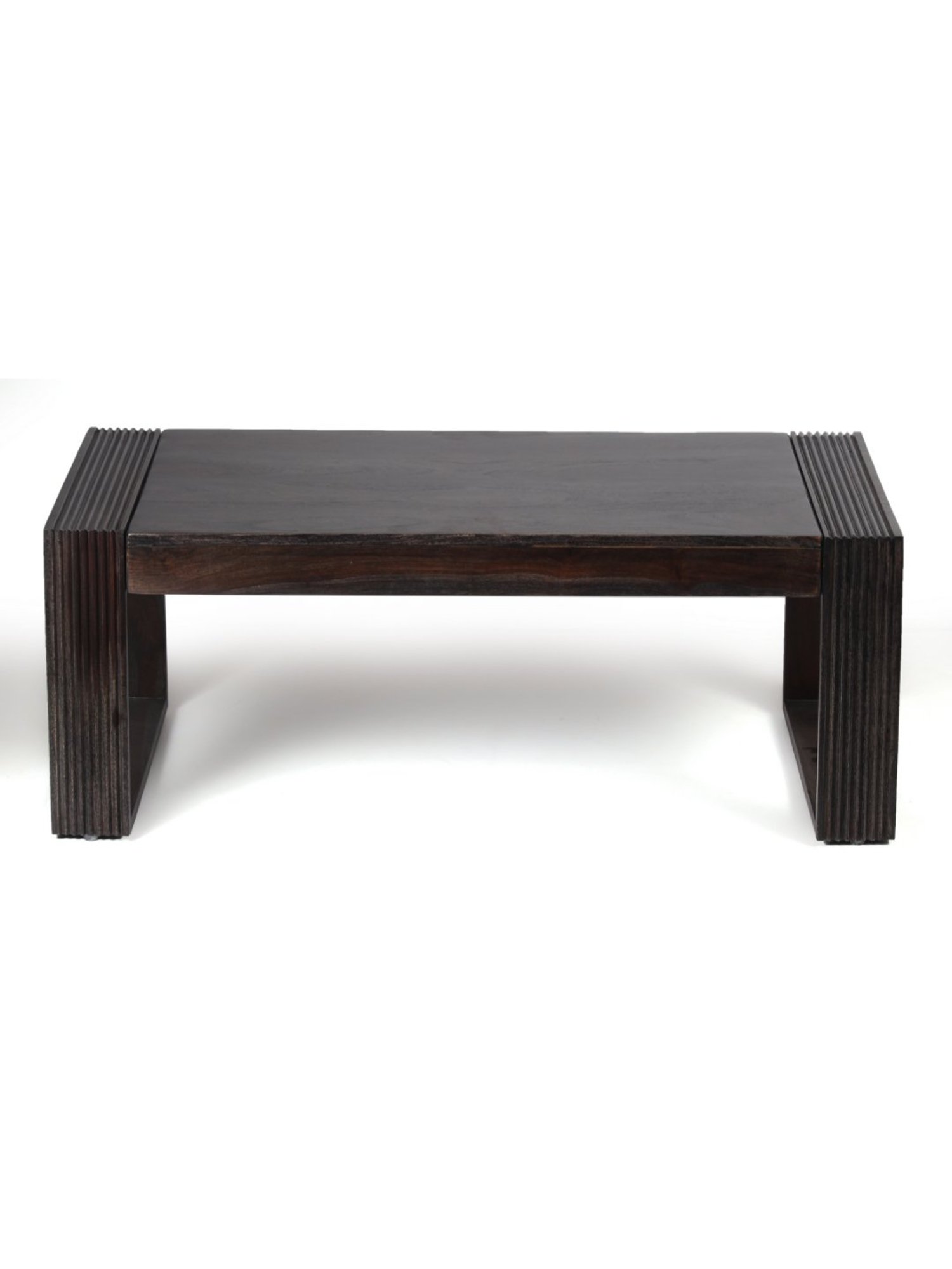 Ikiriya Hudson Dark Brown Wood Coffee Table Mahogany Finish