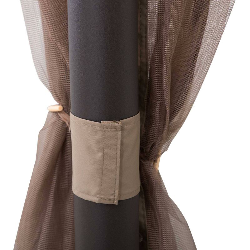 8.5' Elysium Attached Louvered Pergola - Vita