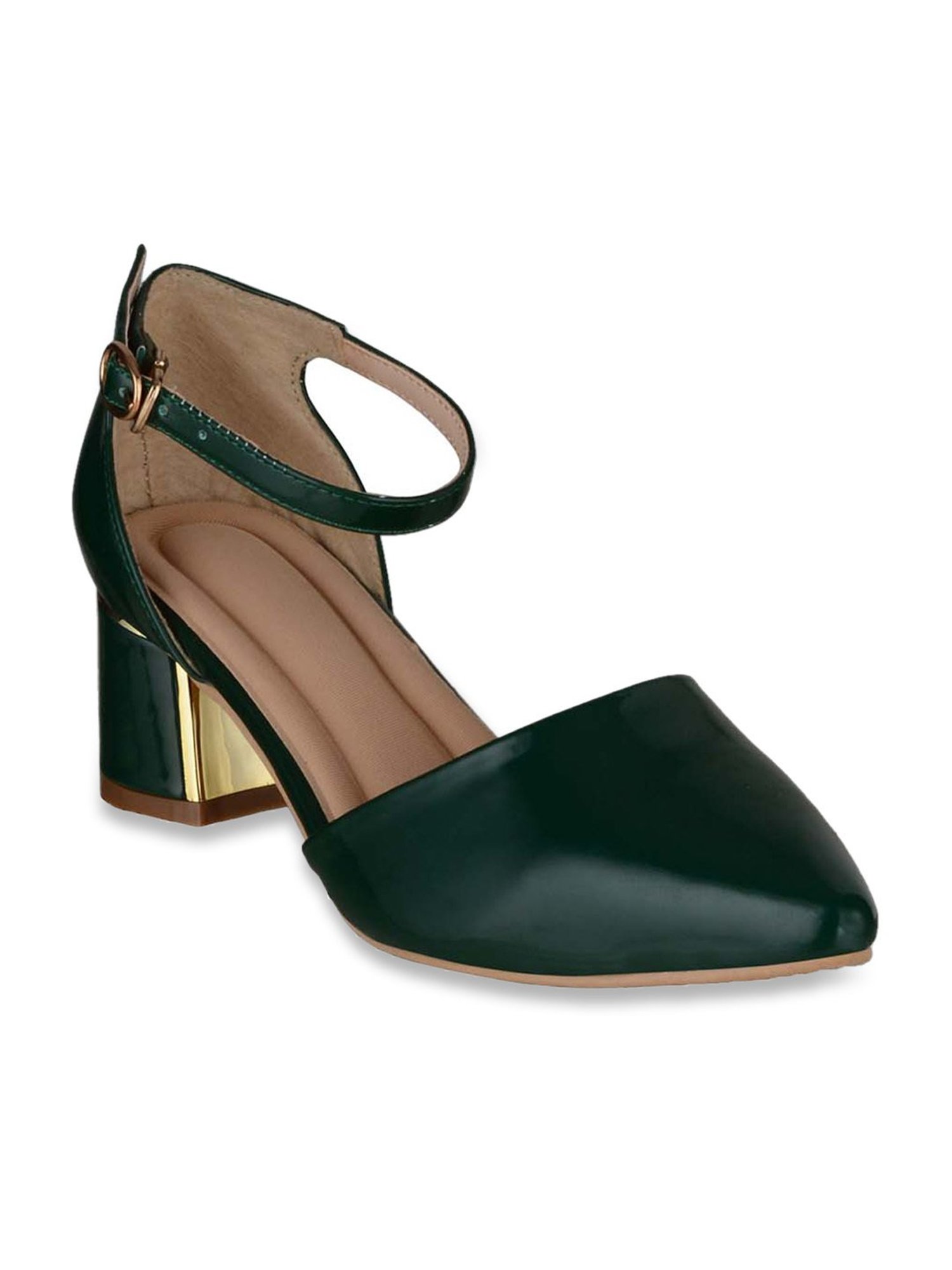 Sherrif Women's Green Ankle Strap Sandals