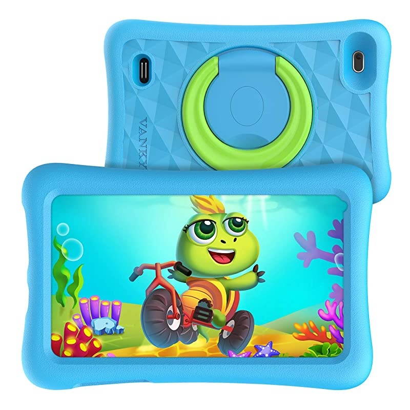 MatrixPad Z1 Kids Tablet 7 inch, 32GB ROM, Kidoz Pre Installed, IPS HD Display, WiFi Android Tablet, Kid-Proof, Blue