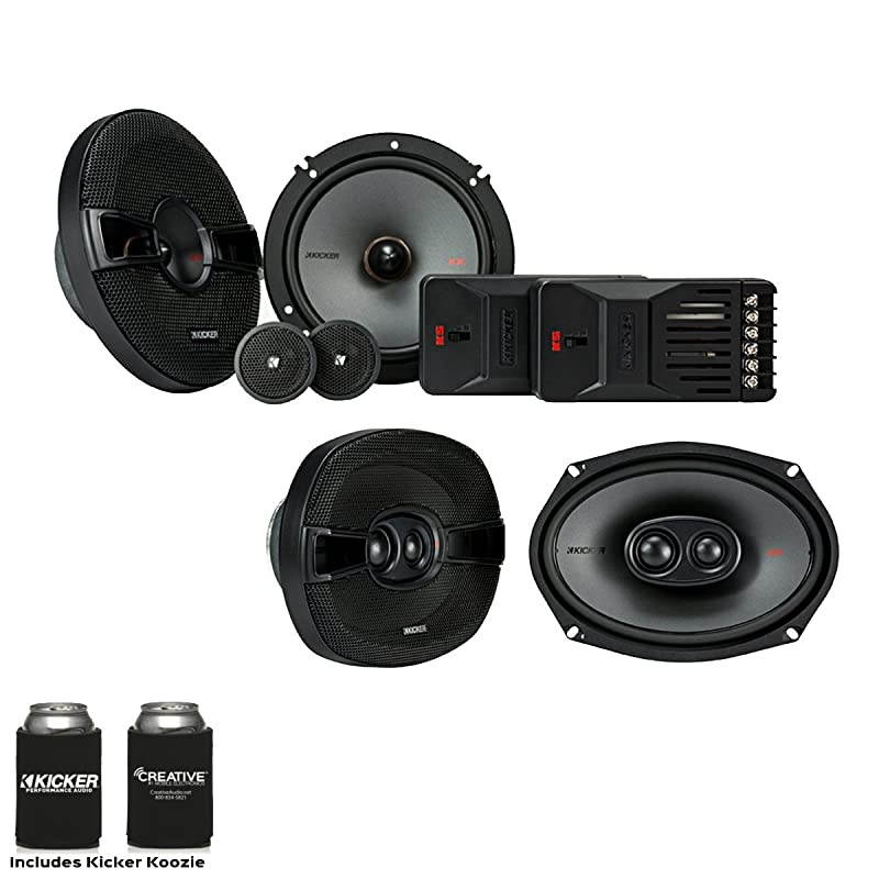 Speaker Bundle - A Pair of  KS 6.5" Components & a Pair of 6x9 KS Triaxial Speakers, KSS6504 & KSC69304