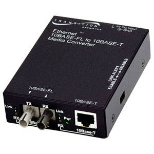 TRANSITION E-TBT-FRL-05-NA 10BASE-T to 10BASE-FL Ethernet Media Converter