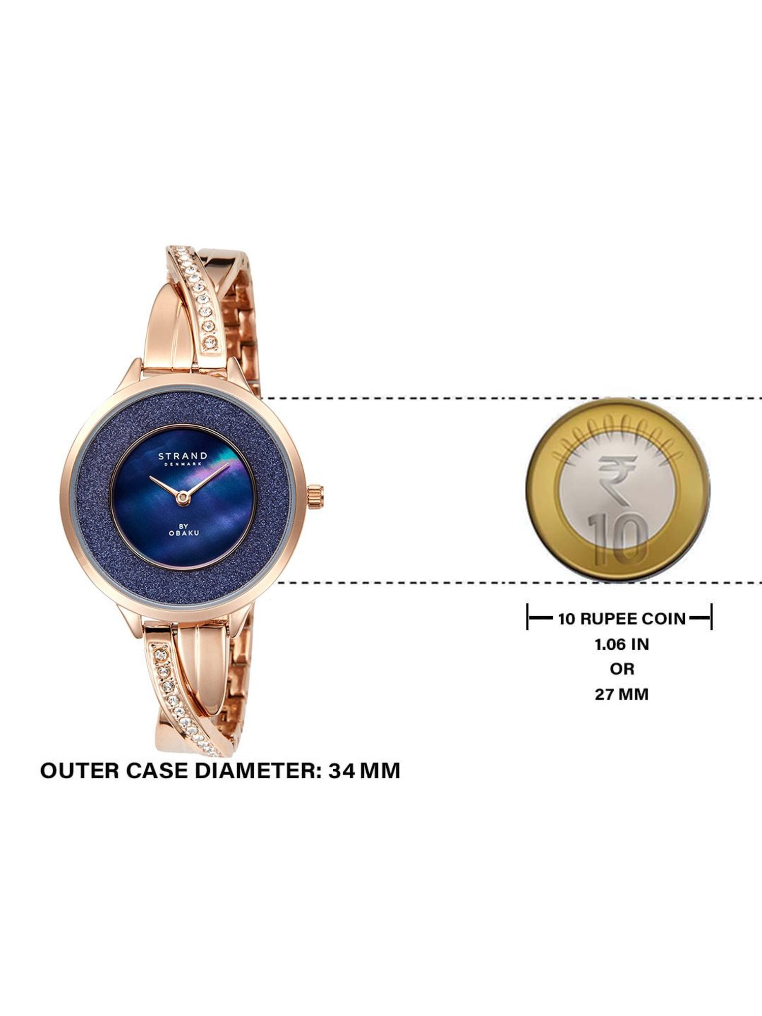 Strand By Obaku S730LXVLSV Timor Lapis Analog Watch for Women