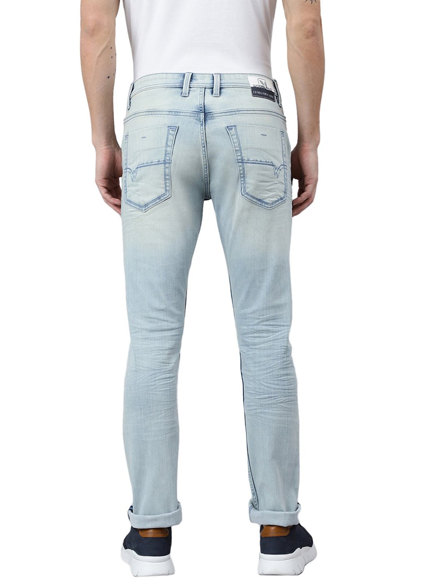 Woodland Light Blue Heavily Washed Jeans