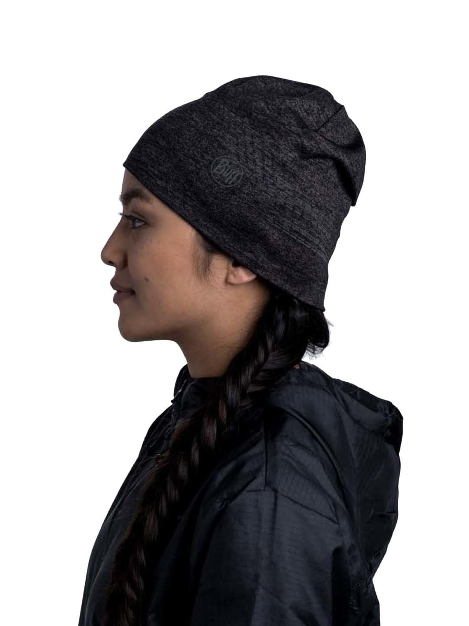 BUFF Dryflx Black Solid Beanies