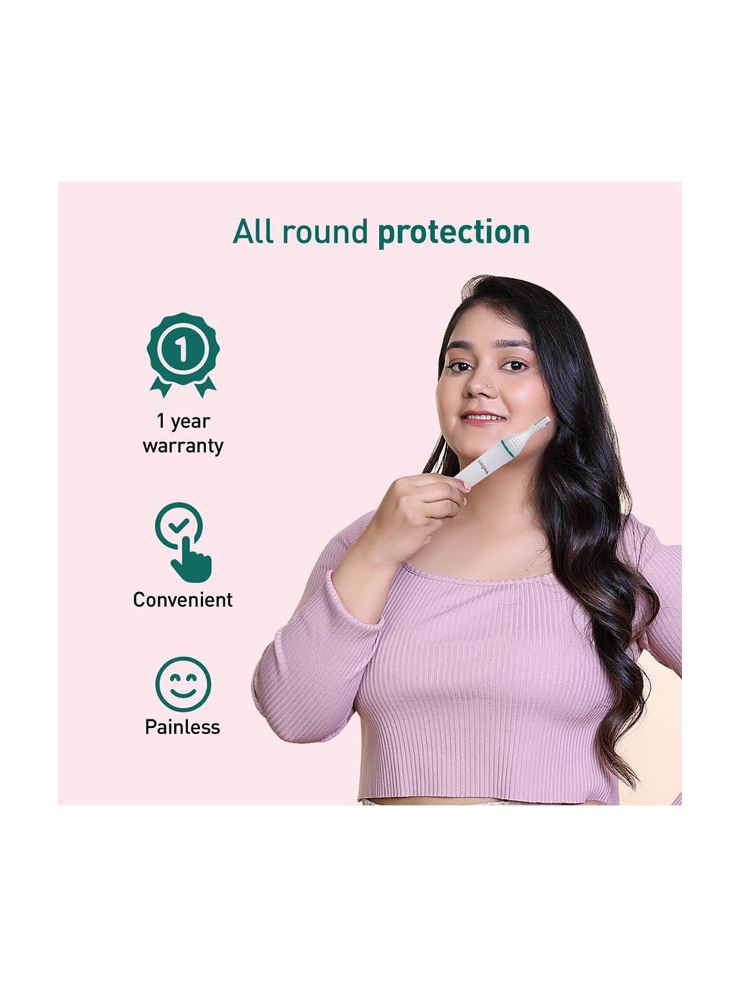 Bronson Professional Sweet Touch Sensitive Electric Bikini & Eyebrow Trimmer for Women