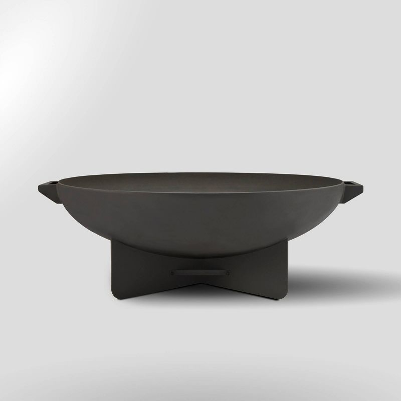 Anson Wood Burning Fire Bowl Gray - Real Flame