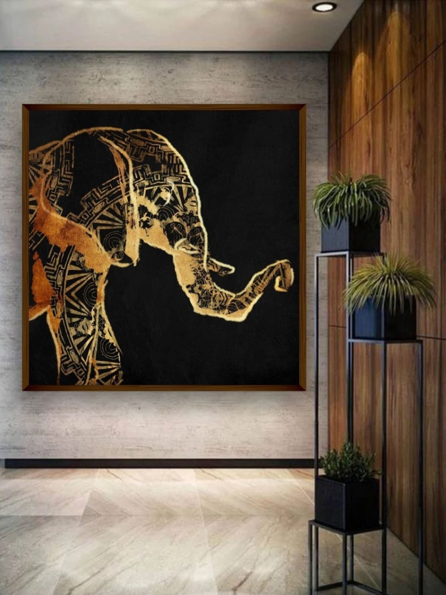 The Art House Abstract Multicolor Canvas Painting