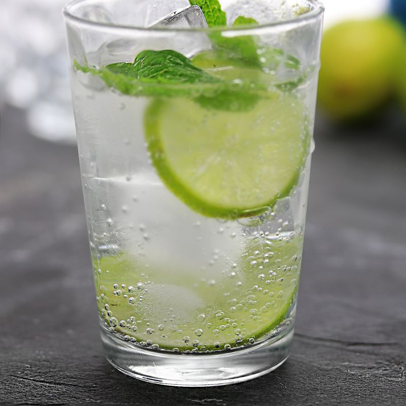 Pasabahce Space 8 Piece 7oz. Glass Juice Tumbler Cup Set