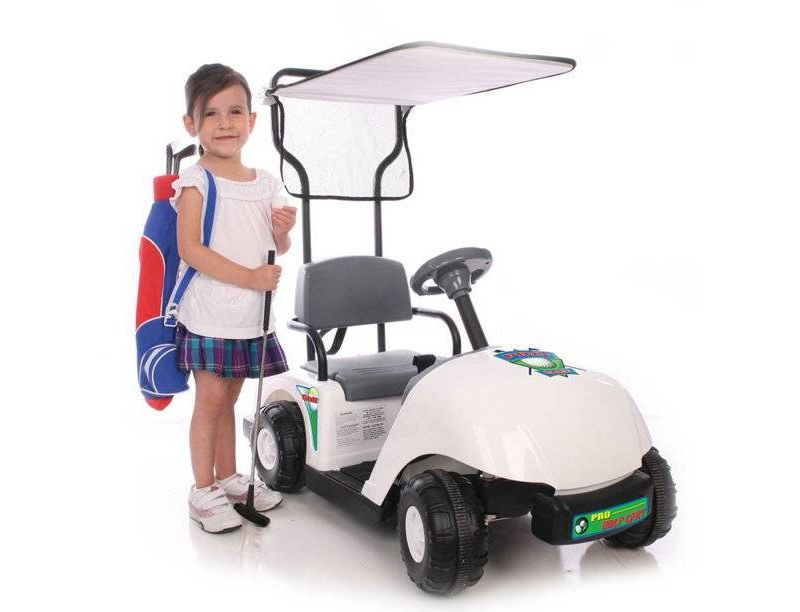 Kid Motorz 6V Jr Pro Golf Cart Powered Ride-On - White