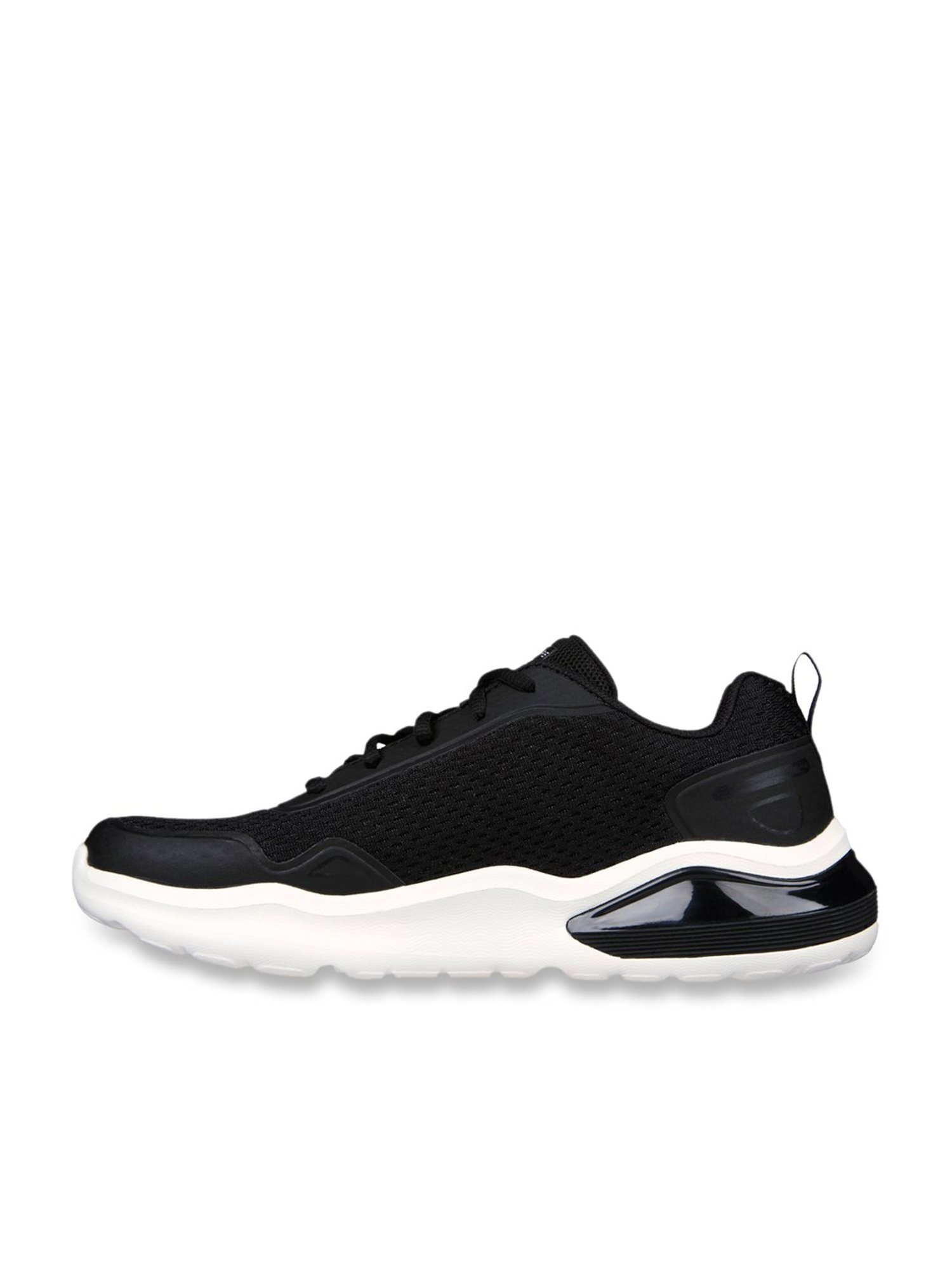 Skechers Men's AIR CUSHIONING - CITRO Black White Casual Sneakers