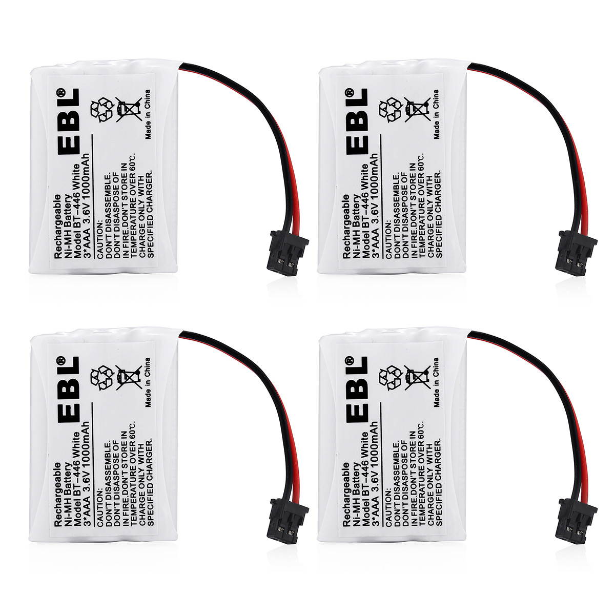 EBL 20 Pack Cordless Phone Battery BT-446 1000mAh 3.6V Ni-MH Replacement Battery for Uniden BT-446 BT446, BP-446 BP446, BT-1005 BT1005, TRU8885, TRU8885-2