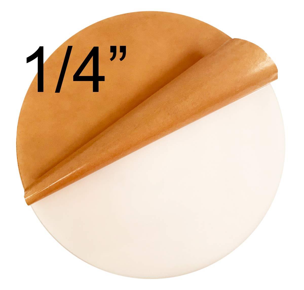 White Acrylic Circle Disc Round (6.5" Diameter, 1/4" Thick White) Click for More Colors and Sizes