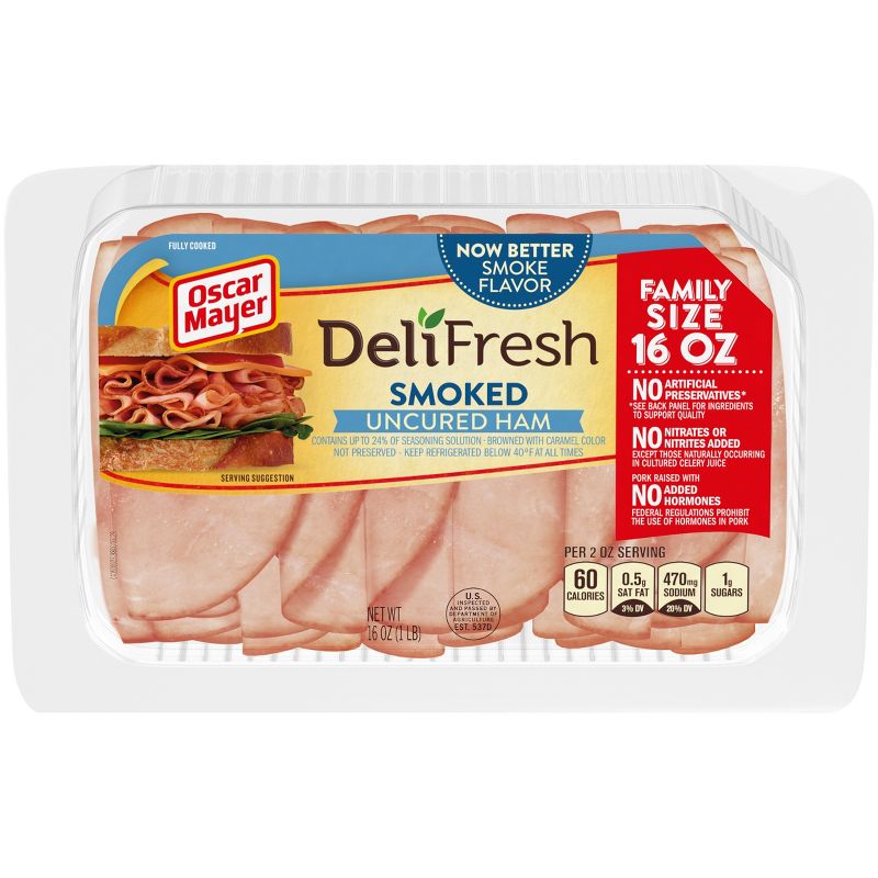 Oscar Mayer Deli Fresh Smoked Ham - 16oz
