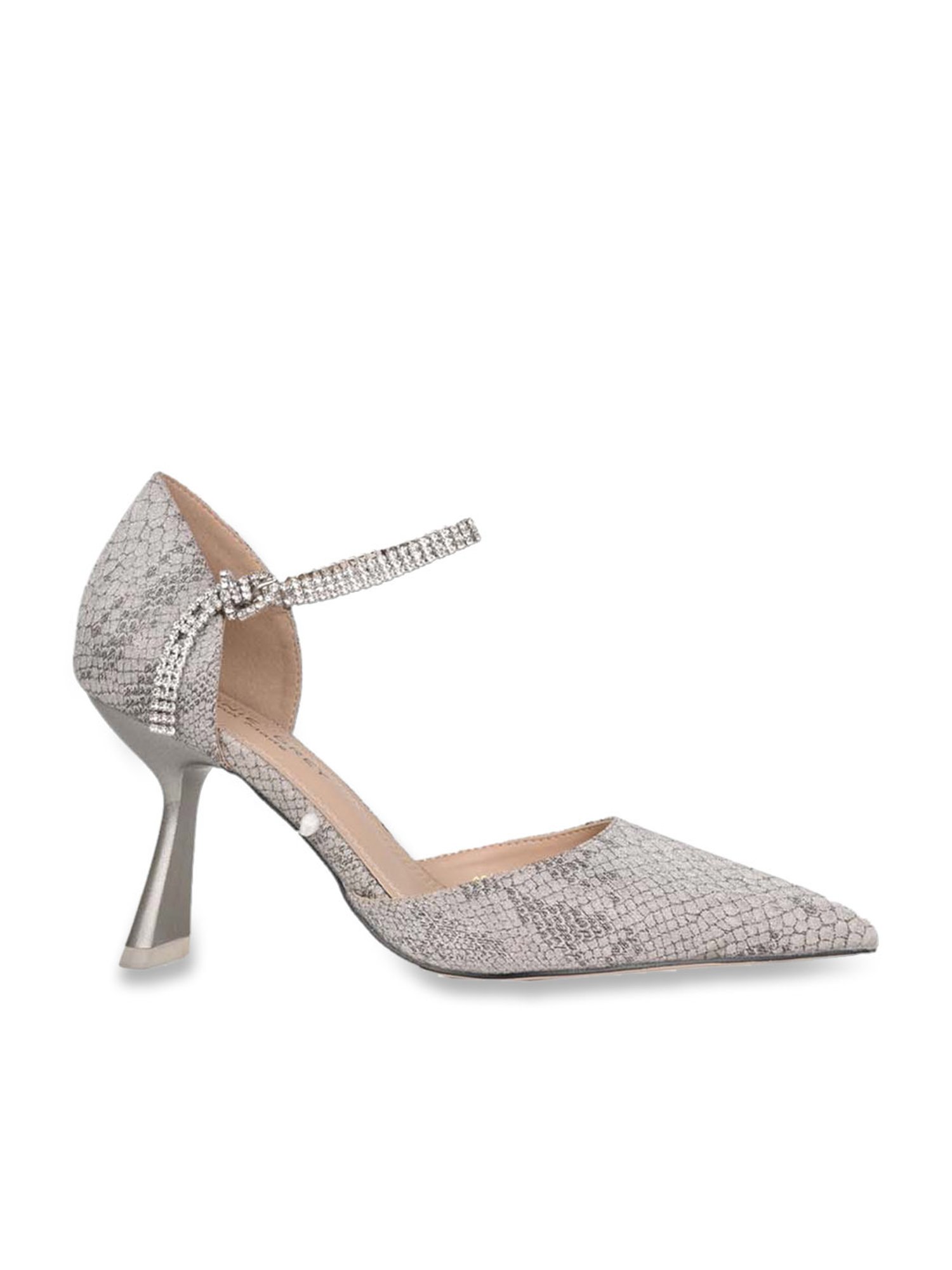 Ronnie Grey Women's Grey Ankle Strap Sandals