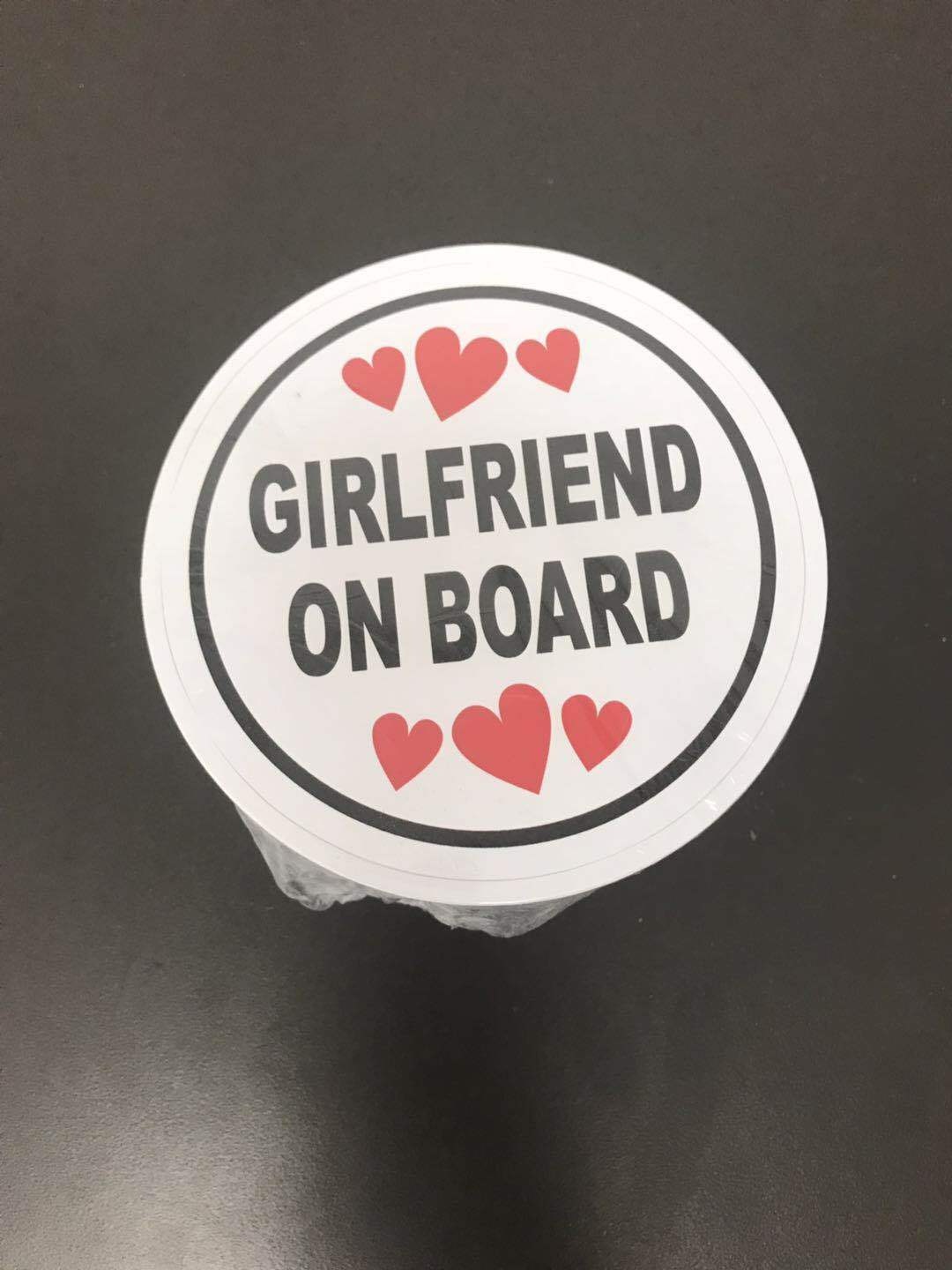 Bumper Sticker Girlfriend On Board Car Window Bumper Vinyl