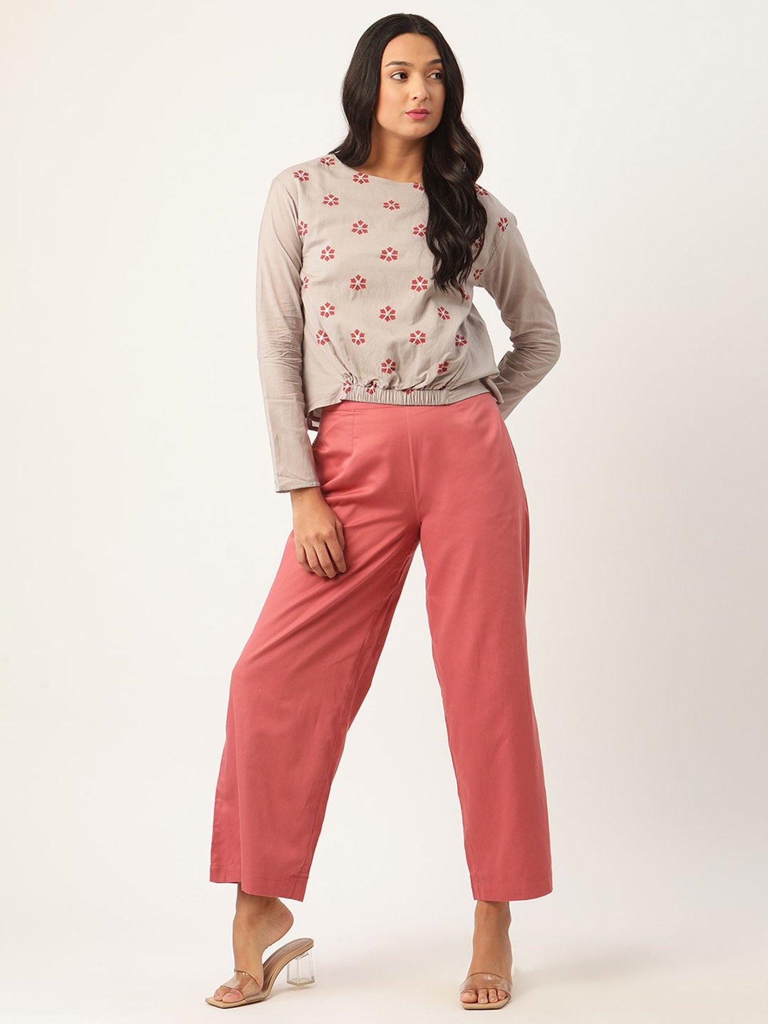 Rooted Dusty Cedar Cotton Trousers