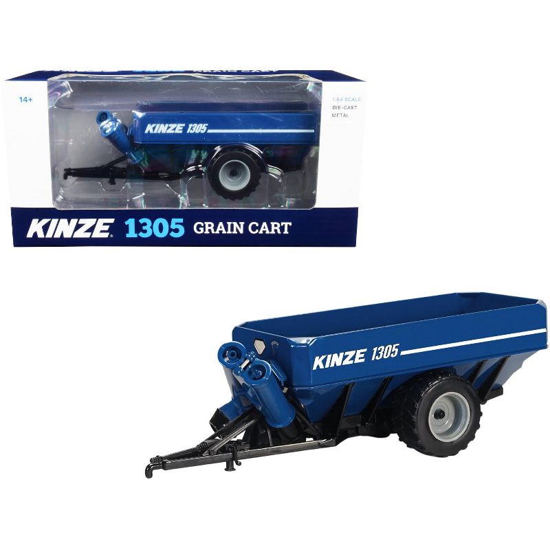 Kinze 1305 Grain Cart Blue 1/64 Diecast Model by SpecCast