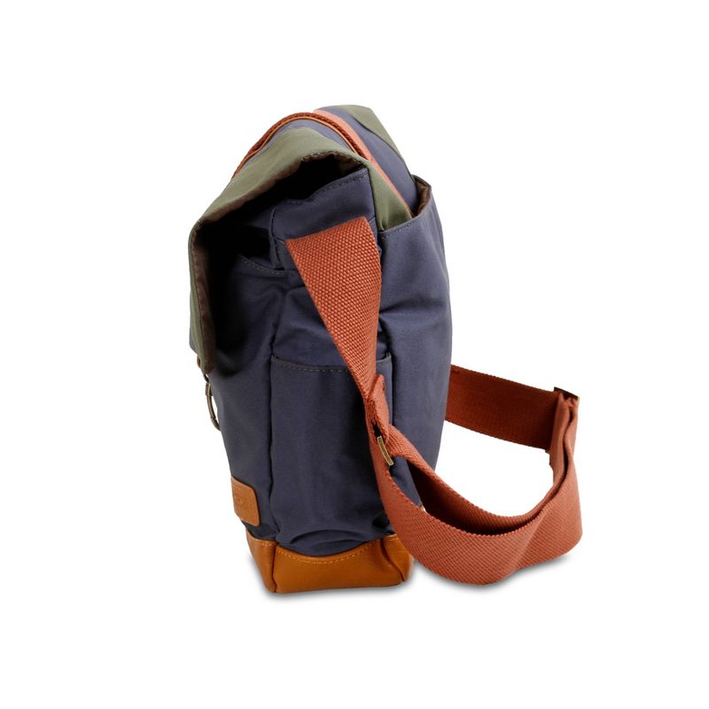 J World Sam Canvas Messenger Bag - Navy