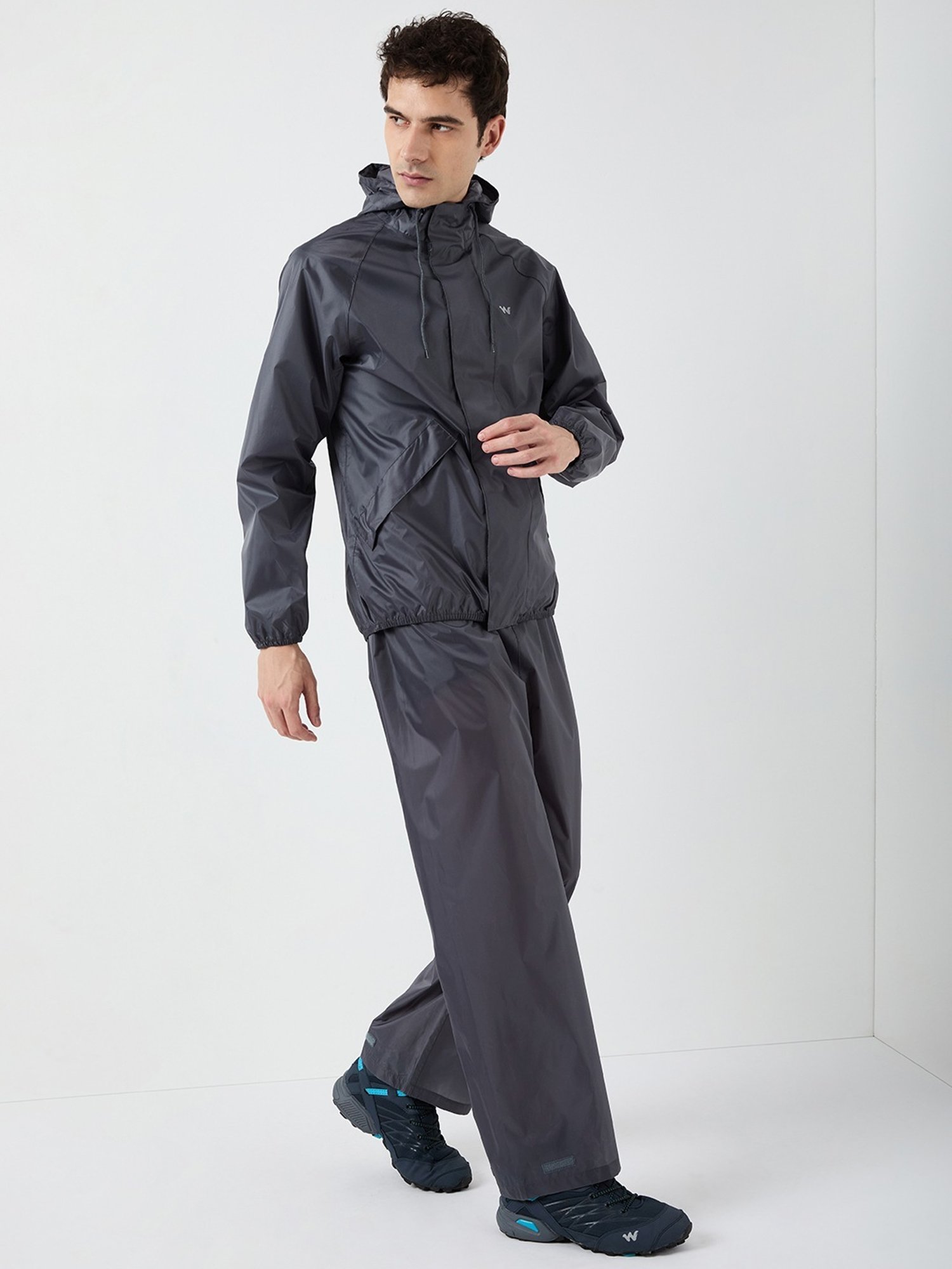 Wildcraft Dark Grey Regular Fit Raincoat Set