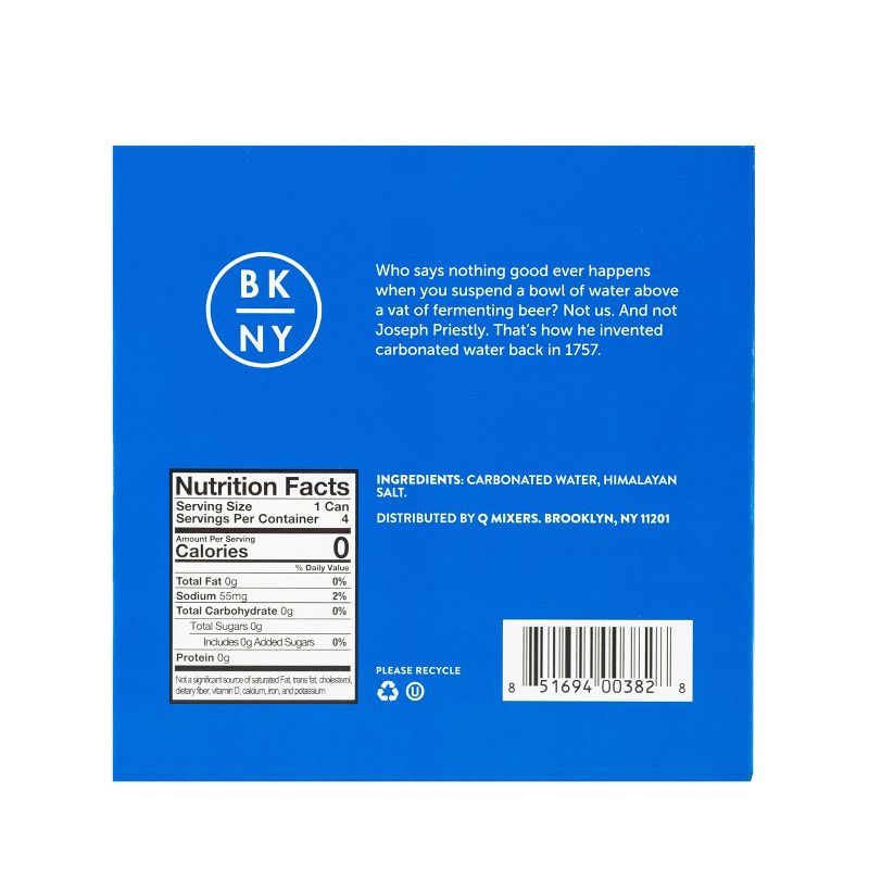 Q Mixers Club Soda - 4pk/7.5 fl oz Cans