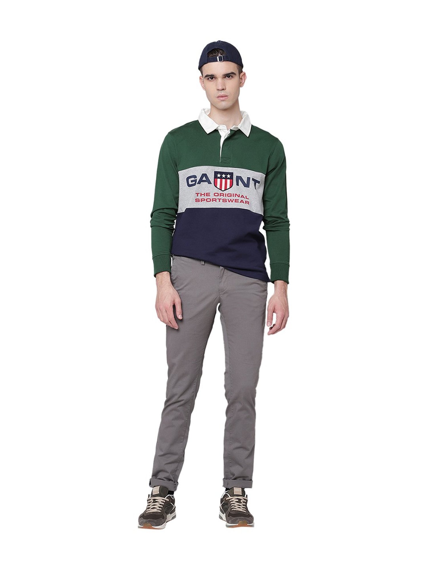 GANT Green Full Sleeves Polo T-Shirt