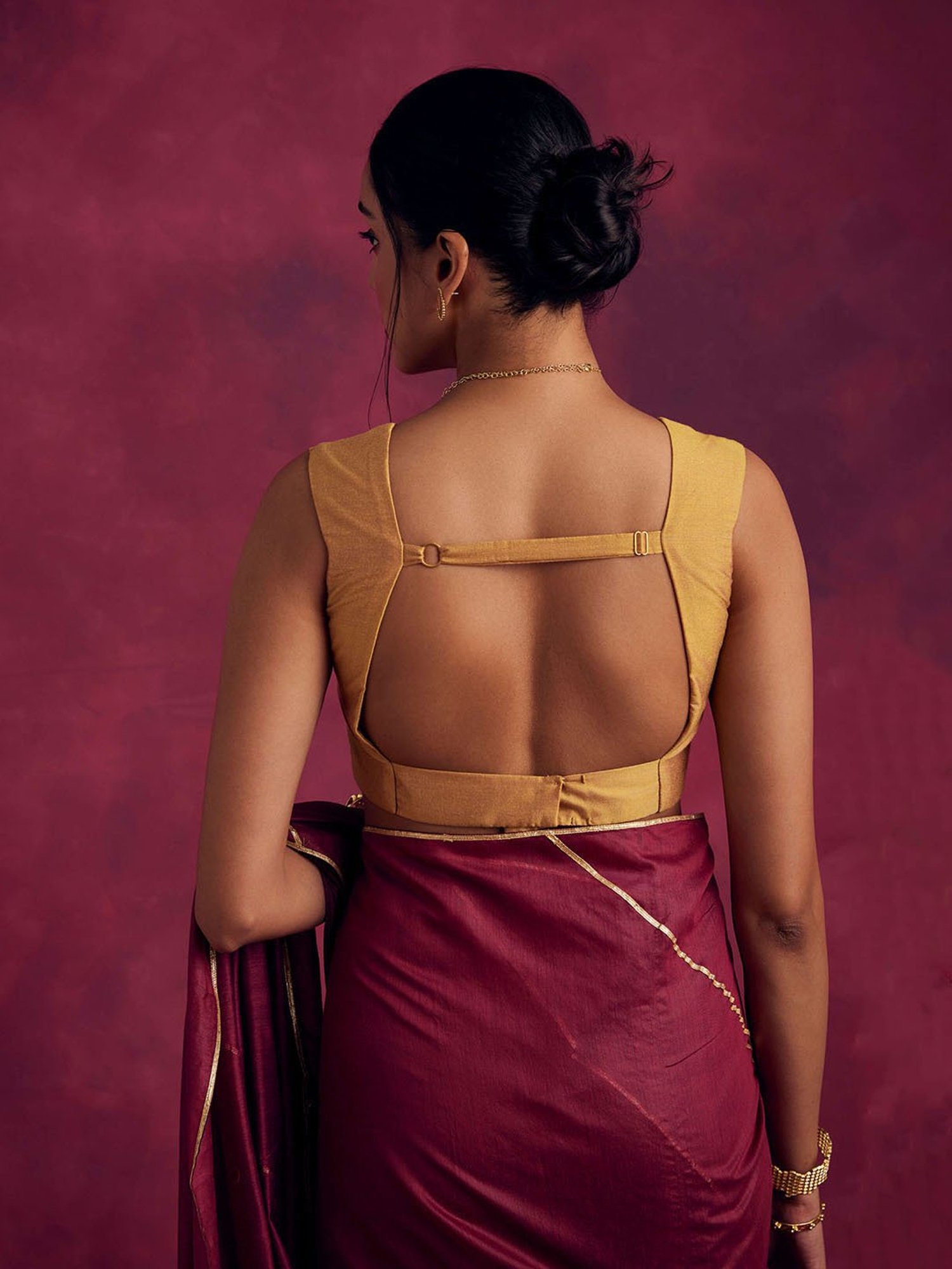 Abhishti Gold Blouse