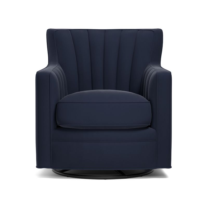 Zerk Swivel Armchair Blue - Handy Living