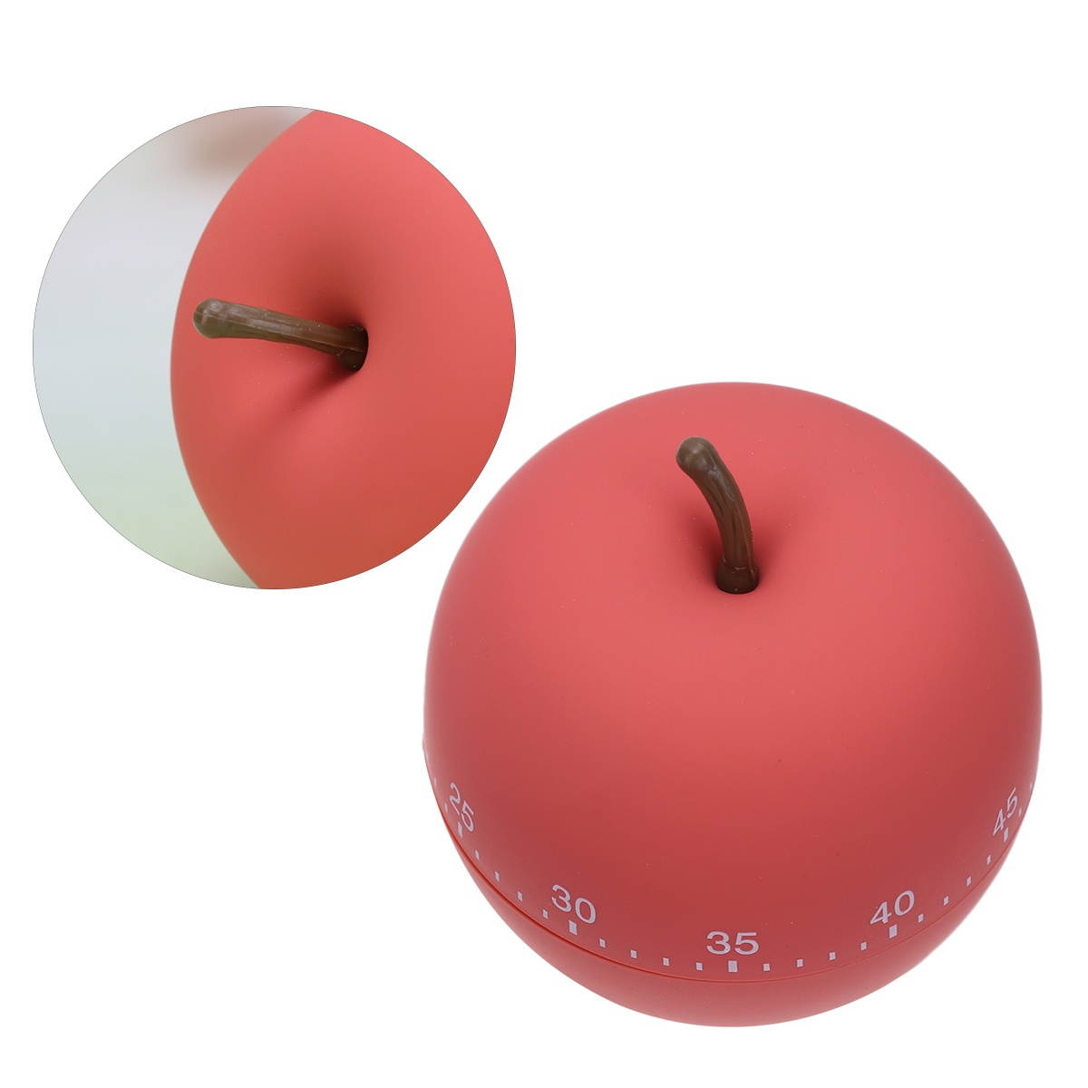 Adorable Timer Creative Clock Plastic Student Time Manager Kitchen Baking Timer (Strawberry)