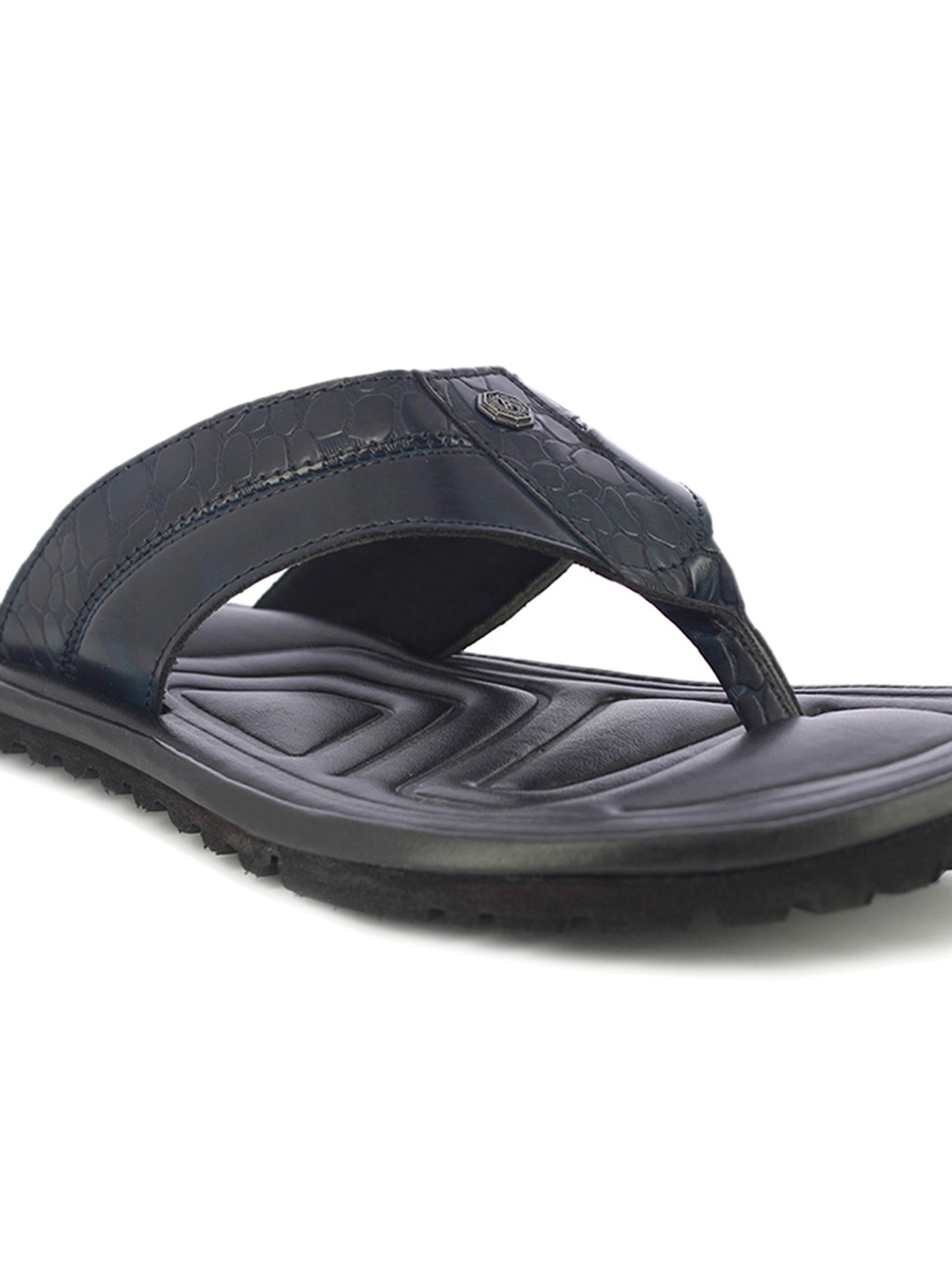 Alberto Torresi Men's Navy Thong Sandals