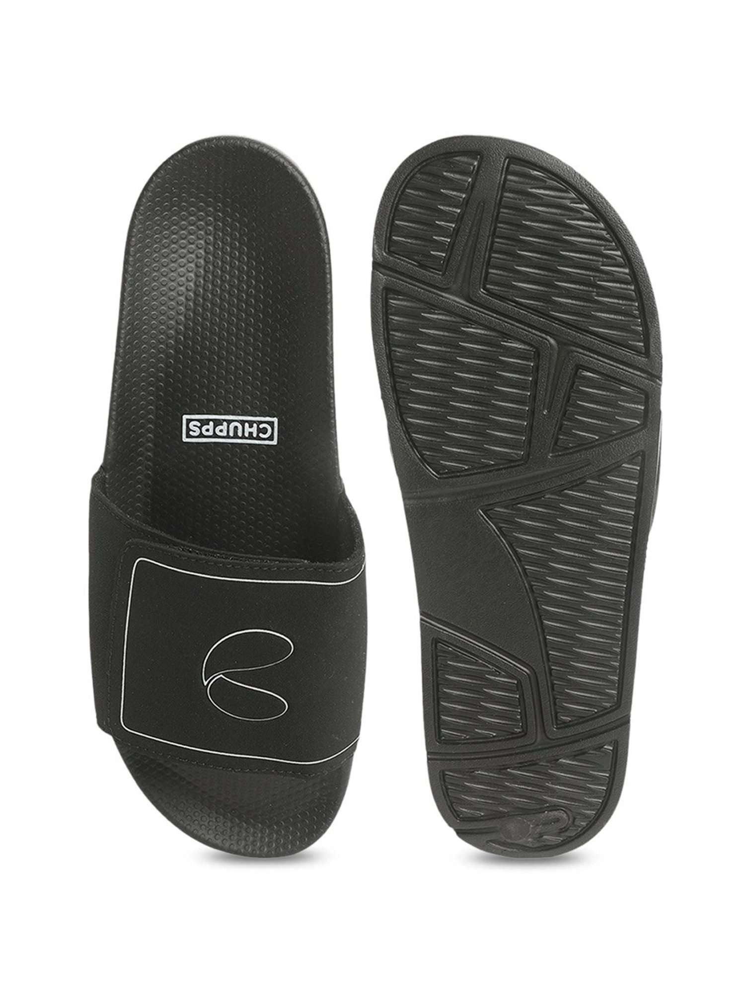 Chupps Men's Black Slides