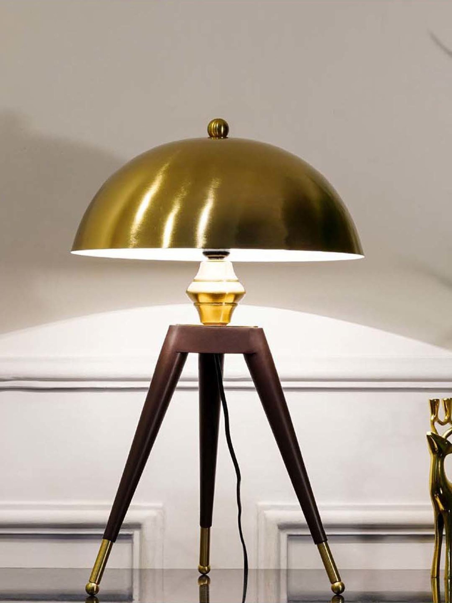 Kapoor E Illuminations Green Study Table Lamp - Set of 1