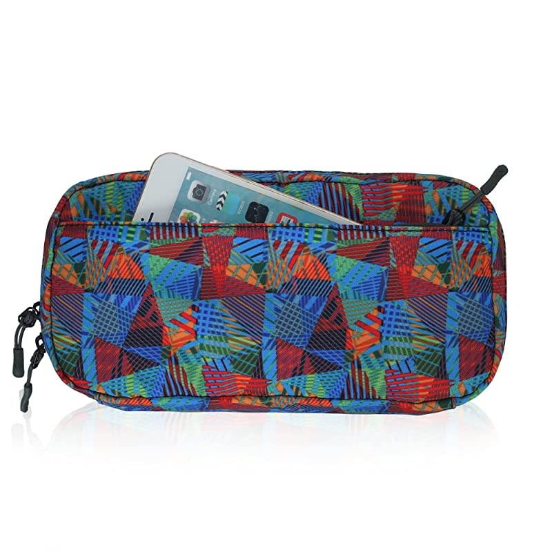 Cord Organizer Small Electronics Case Gadget Pouch Phone Accessories Storage Bag Geometry