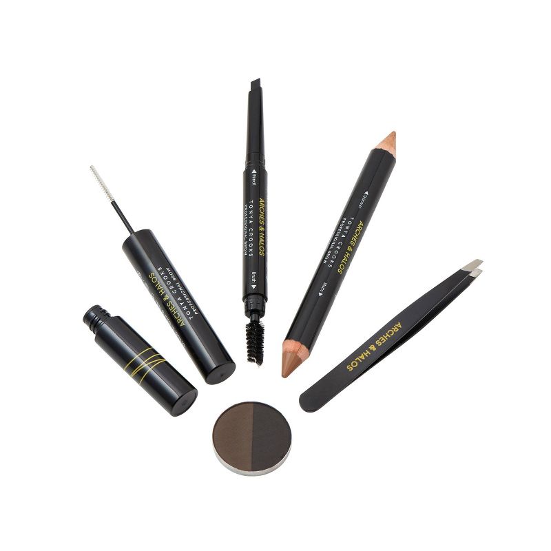 Arches & Halos Jetsetter Brow Kit Dark - 6pc