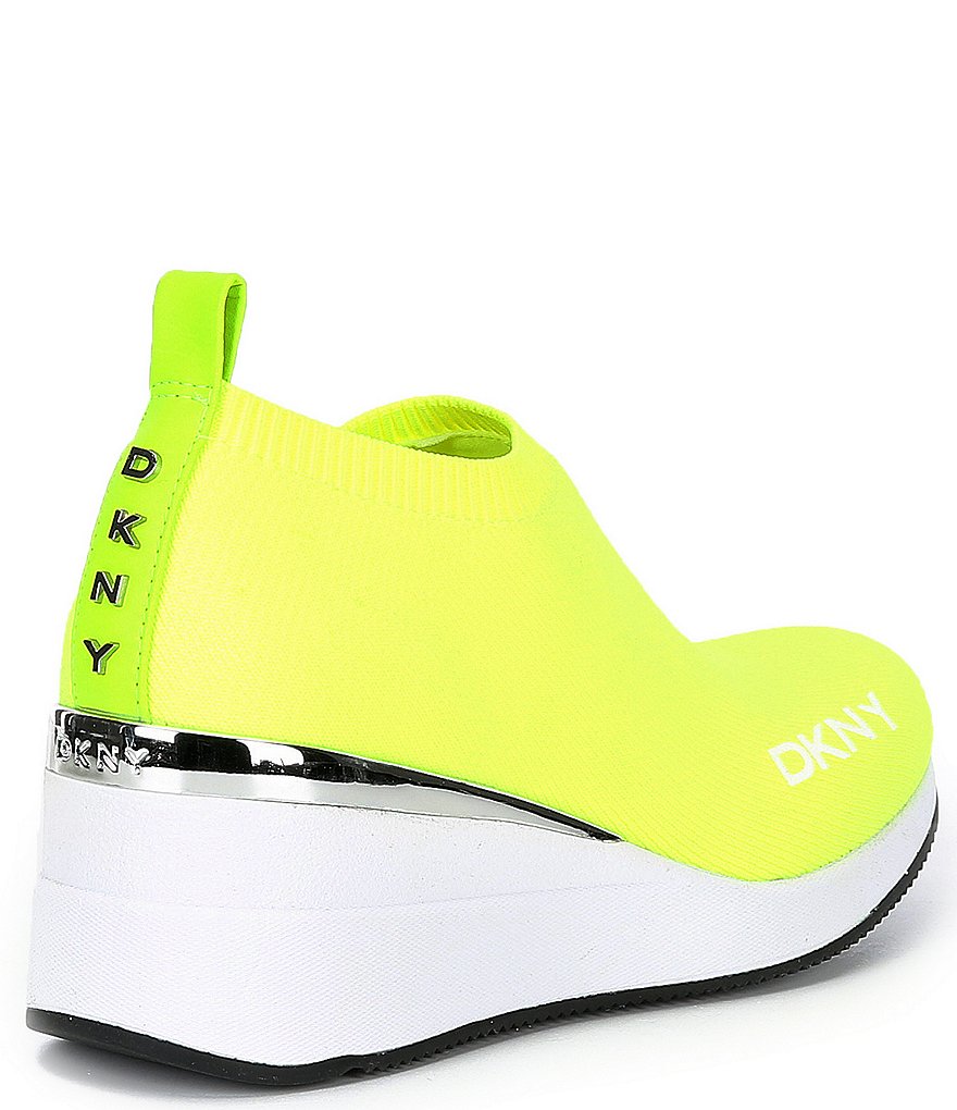 DKNY Parks Knit Wedge Sneakers