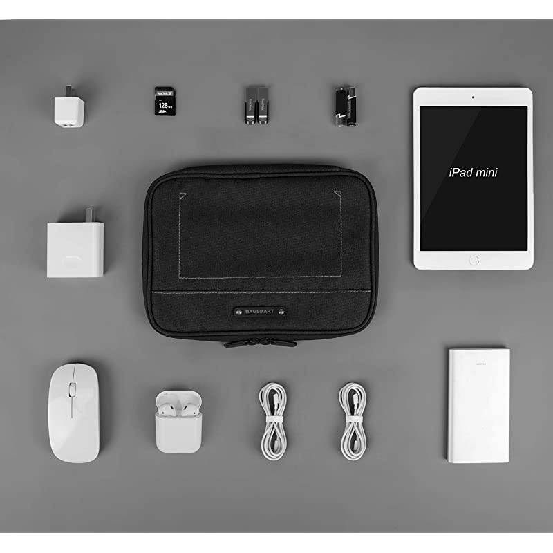 Electronic Organizer Travel Cable Organizer Electronics Accessories Cases for 79 iPad Mini Cables Chargers USB SD Card