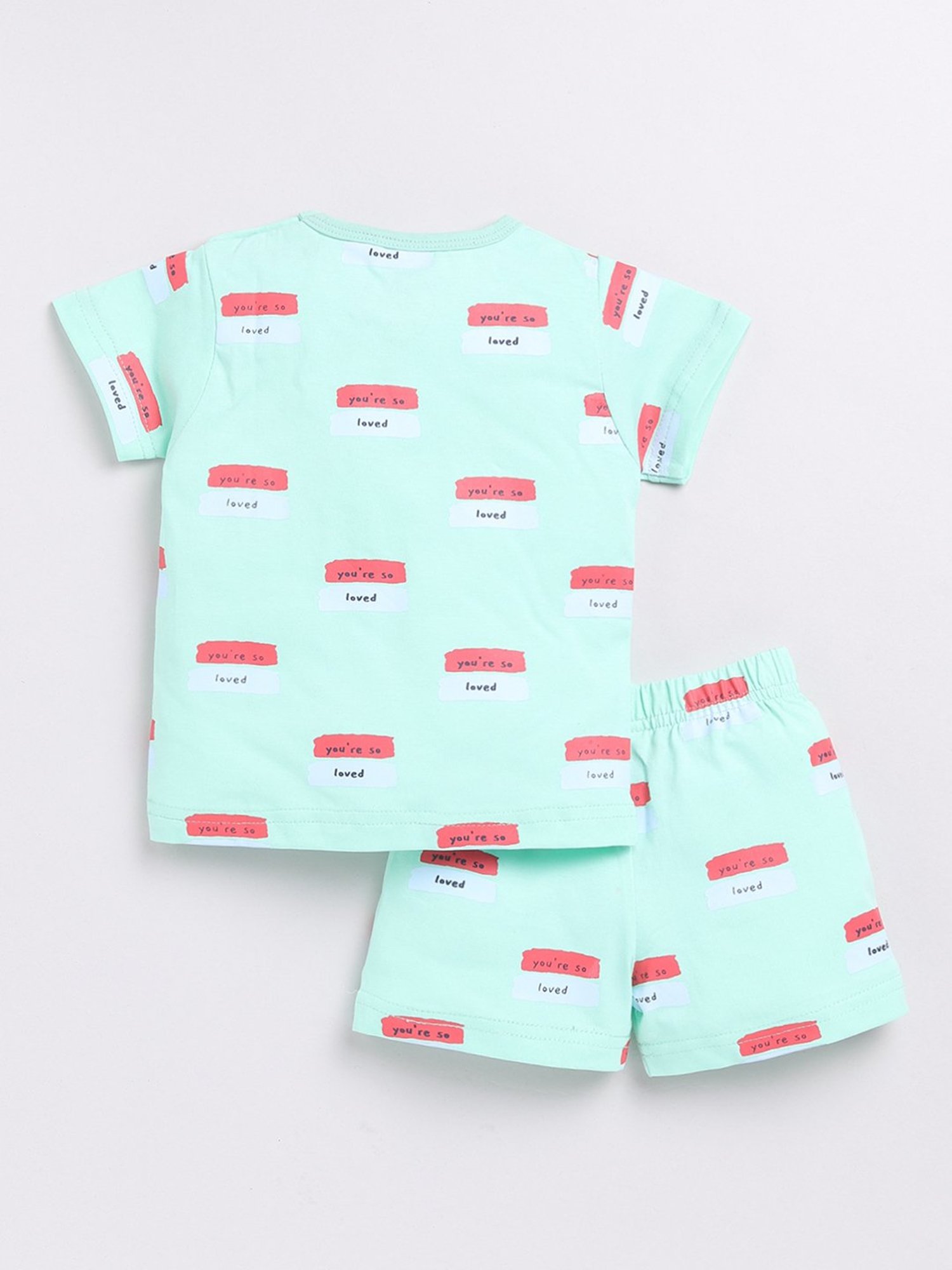 Clt.s Boys Light Blue Printed T-Shirt with Pants