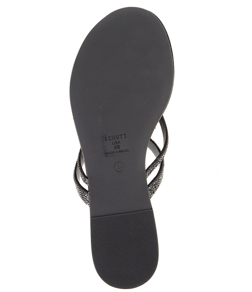 Schutz Toven Jewel Embellished Suede Sandals