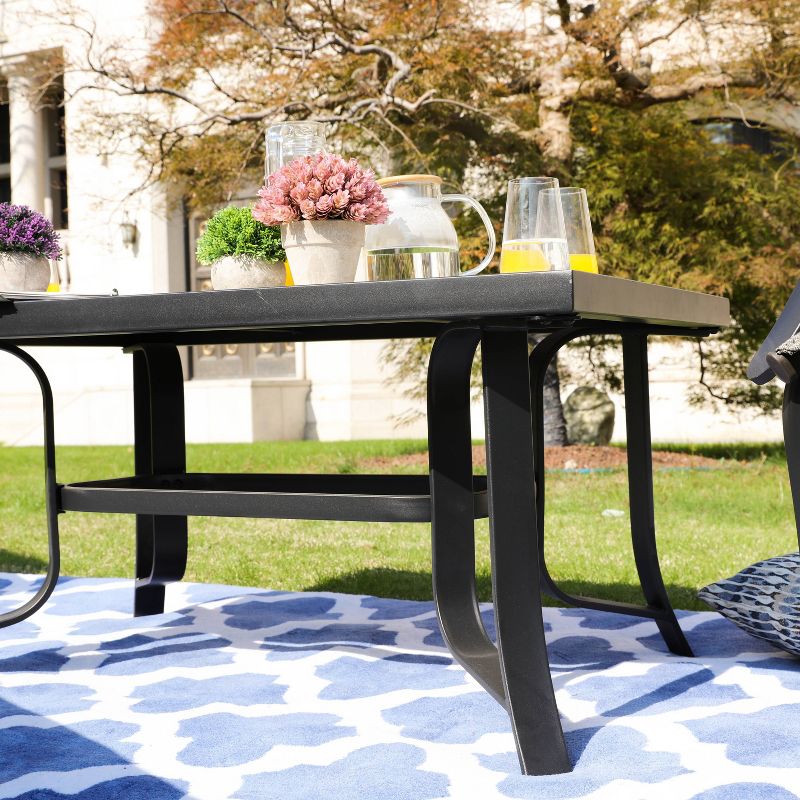 4pc Conversation Steel Patio Seating Sets Gray - Lokatse