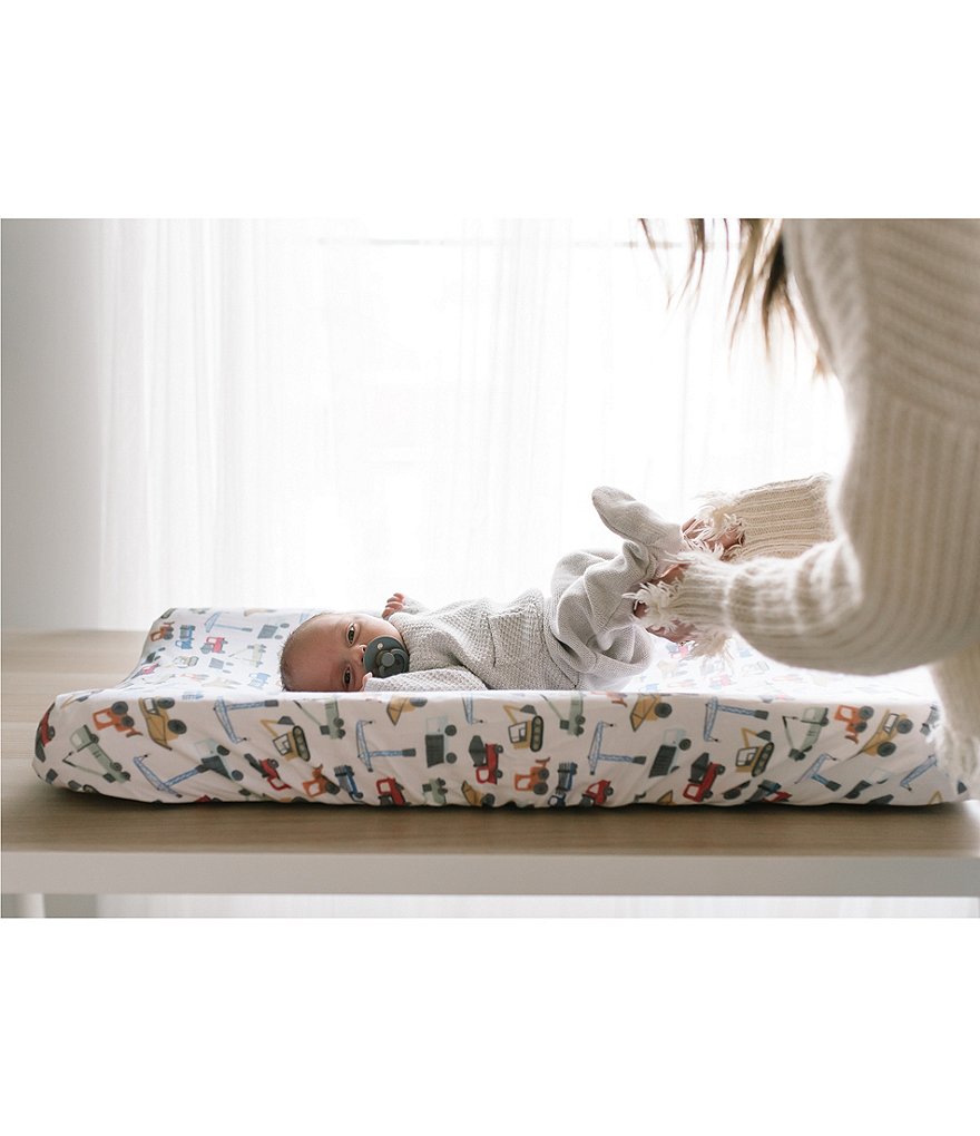 Copper Pearl Baby Boys Diesel Truck Print Premium Diaper Changing Pad Cover