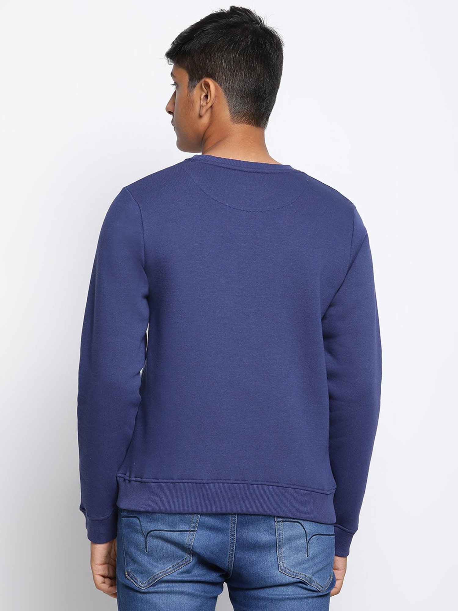 Lil Tomatoes Kids Navy Printed Full Sleeves Sweatshirt