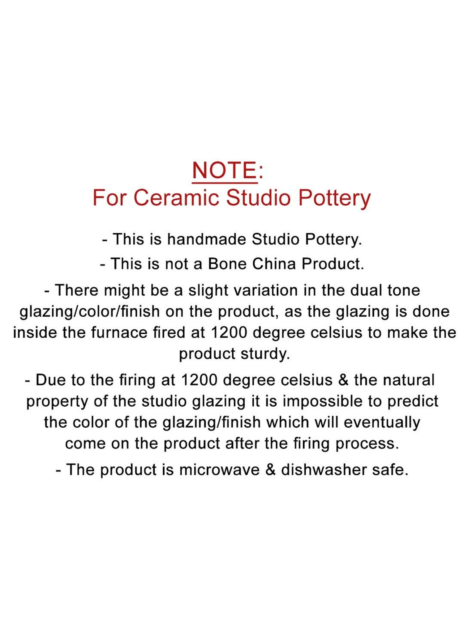 ExclusiveLane Tea-Coffee & Milk Mug Dual-Glazed Studio Pottery In Ceramic (360 ML)