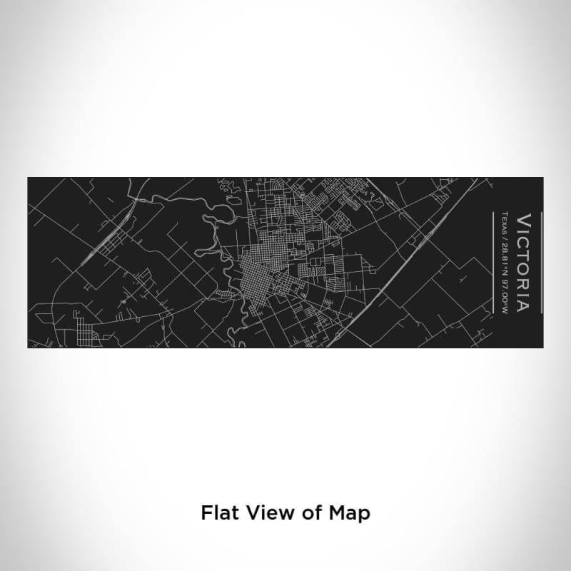 Victoria - Texas Map Insulated Cup in Matte Black