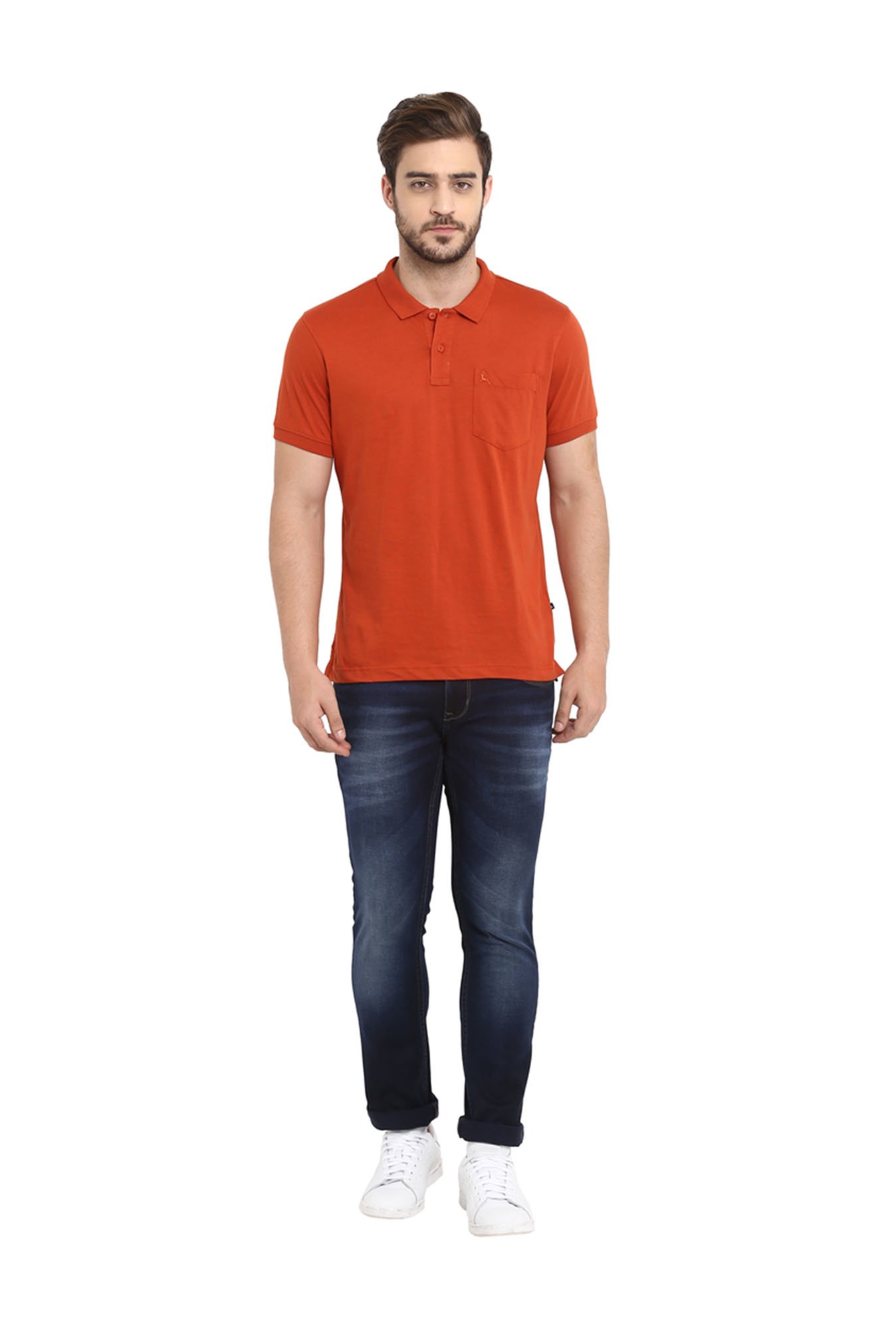 Parx Dark Blue Heavily Washed Jeans