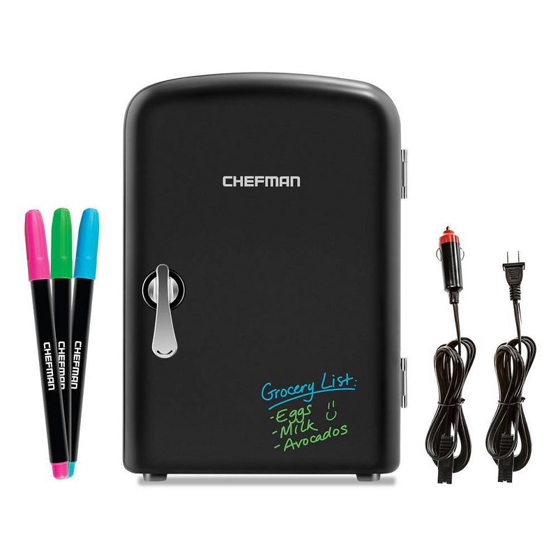 Chefman 0.52 cu ft Portable Eraser Board Mini Fridge - Black